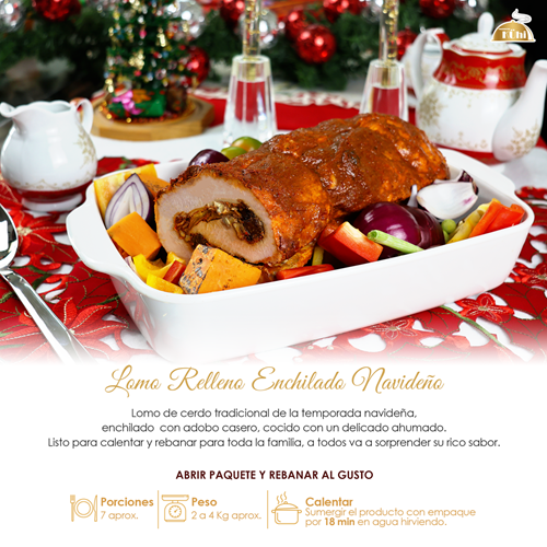 Lomo Relleno Enchilado Navideño