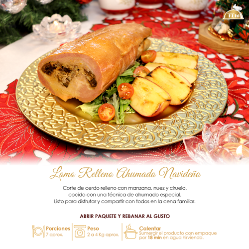 Lomo Relleno Ahumado Navideño